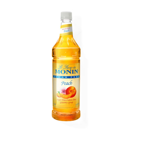 Monin Sugar Free Peach Syrup, 1L.