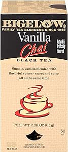 Bigelow Vanilla Chai Black Tea, 28 Tea Bags