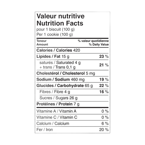 Big Daddy Chocolate Chunks Cookie, 100g