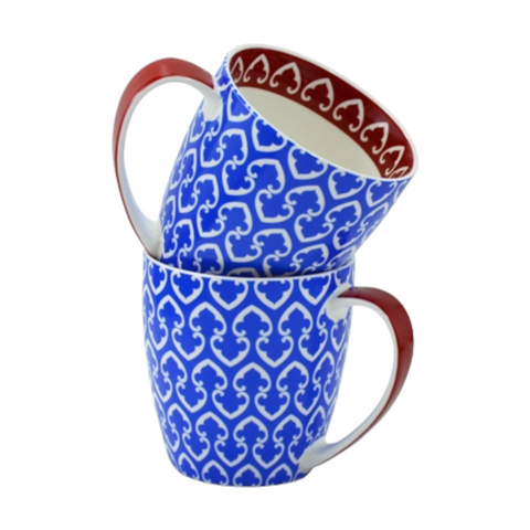 2-Piece Mug Set, Blue – 500ml.(17oz)