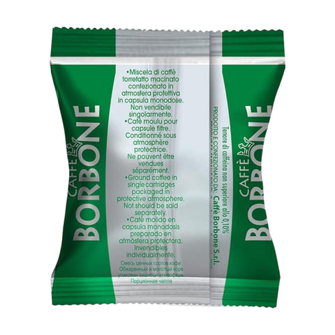 Caffè Borbone Respresso Espresso Miscela Green Decaf Blend, 50 Nespresso® Compatible Capsules -Original LIne