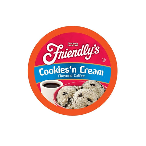 Friendly’s Cookies and Cream Ice Cream Flavored Coffee Pods 40 Ct