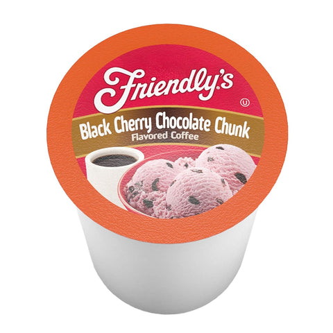 Friendly's Black Cherry Chocolate Chunnk Flavored 40 Coffee Pods