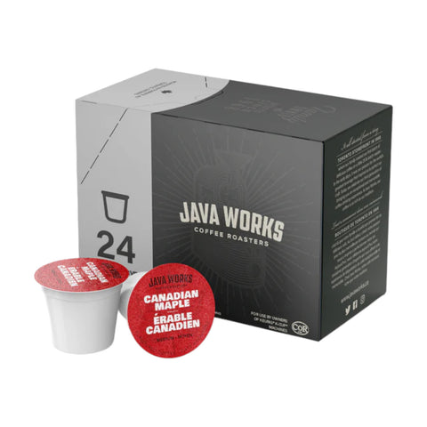 Java Works Canadian Maple Single Serve K-Cup® Coffee Pods, Box of 24
