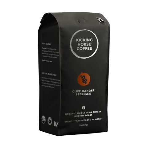 Kicking Horse Coffee, CLIFF HANGER ESPRESSO, Whole Beans, 454gr.