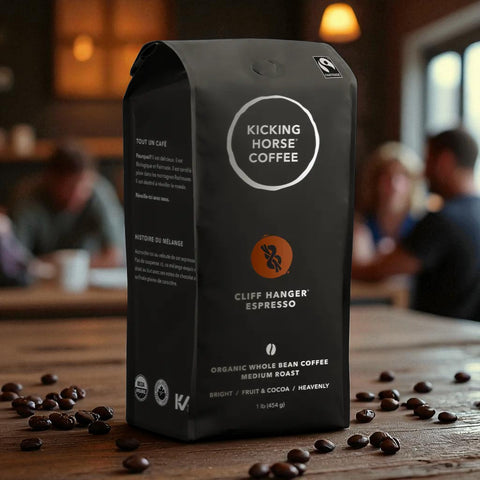Kicking Horse Coffee, CLIFF HANGER ESPRESSO, Whole Beans, 454gr.