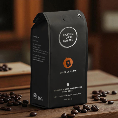 Kicking Horse Coffee, GRIZZLY CLAW, Whole Beans, 454gr.
