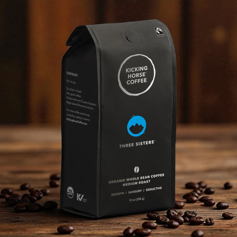 Kicking Horse Coffee, THREE SISTERS, Whole Beans, 454gr.