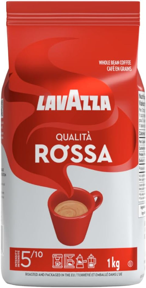 Lavazza Qualita Rossa - 1 kg Bag of Espresso Beans -