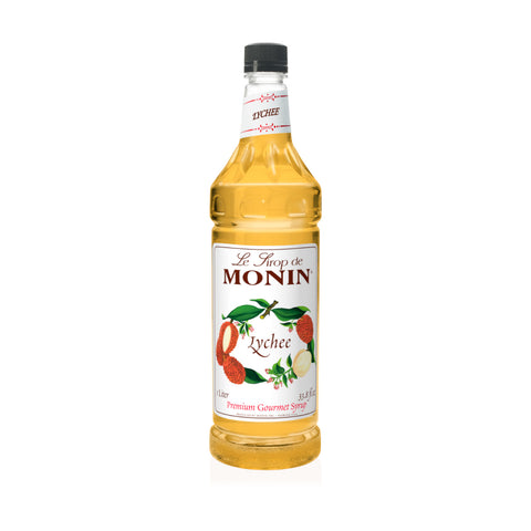 Monin Lychee Clean Label Premium Syrup, 1 L