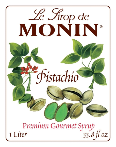 Monin Pistachio Clean Label Premium Syrup