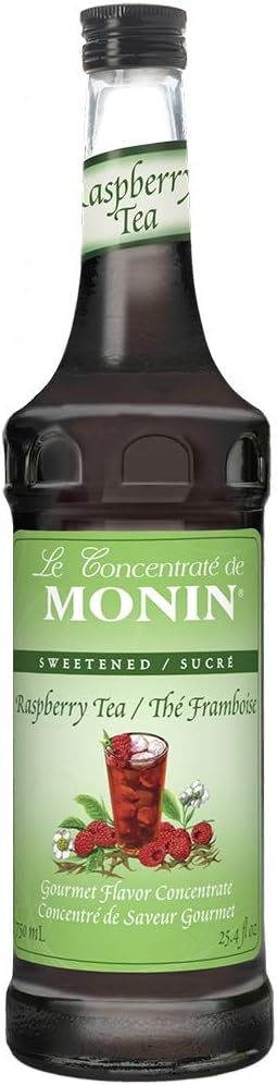 Monin Syrups Raspberry Tea Concentrate Syrup, 750 ml