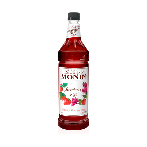 Monin Strawberry Rose Premium Syrup, 1L