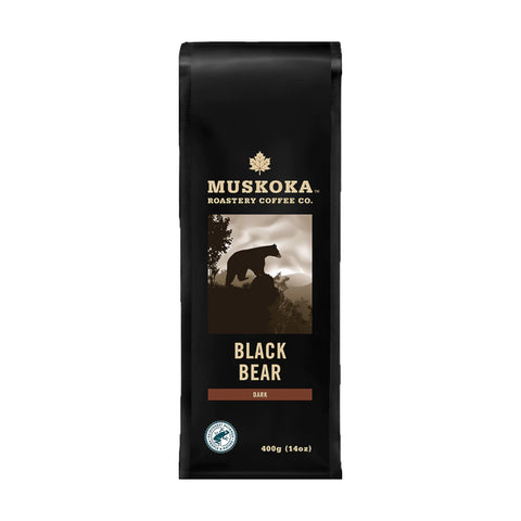 Muskoka Roastery Black Bear Dark Roast Whole Beans Coffee, 400g