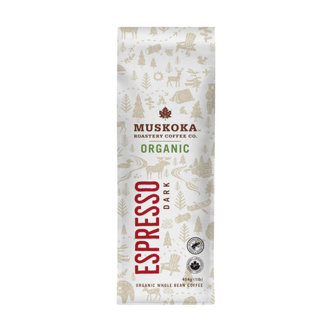 Muskoka Roastery Espresso Organic Whole Beans Coffee, 454 g