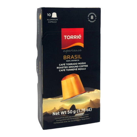 Torrié Brasil 100% Arabica Nespresso® Compatible Single Serve Coffee, 10 Capsules - Original Line