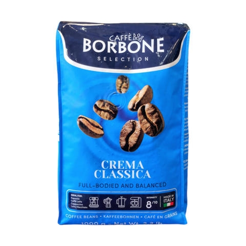 Caffè Borbone Crema Classica Whole Bean Coffee, 1kg.