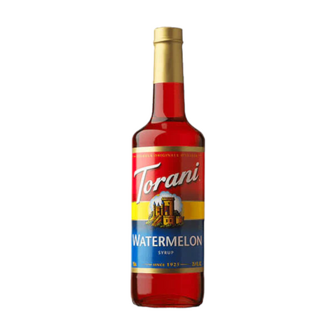 Torani Watermelon Syrup Bottle 750ml.