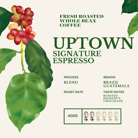UPTOWN, Bean Here Bean There Signature Roast Coffee Beans, 400g.
