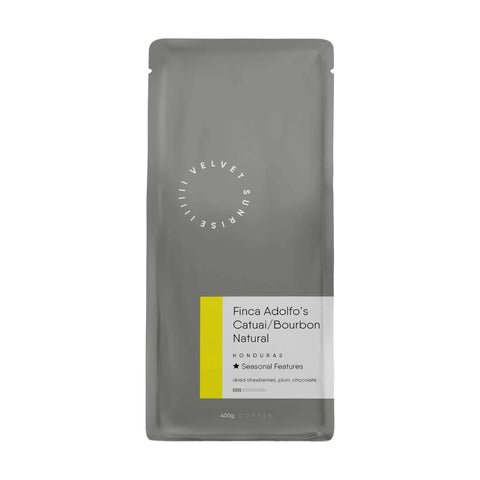 Velvet Sunrise Roastery, Honduras Finca Adolfo’s Catuai/Bourbon Whole Bean Coffee, 400g