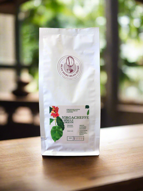 Bean Here Bean There ,Ethiopia Yirgacheffe Signature Roast Coffee Beans, 400g.