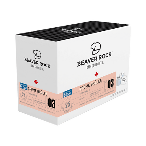 Beaver Rock Creme Brulee Decaf Single Serve K-Cup® Coffee Pods, 25 pack