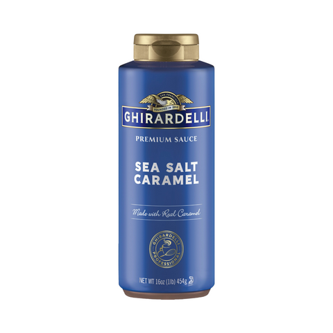 Ghirardelli Sea Salt Caramel Sauce Squeeze Bottle, 16oz