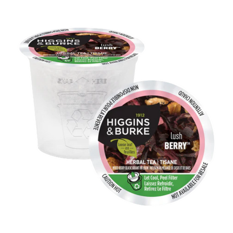 Higgins & Burke Lush Berry Loose Leaf Single Serve Tea 24 pods