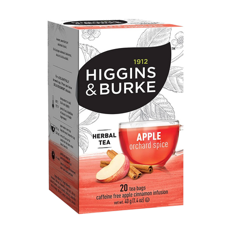 Higgins & Burke Apple Orchard Spice Filterbag Tea 20 Count