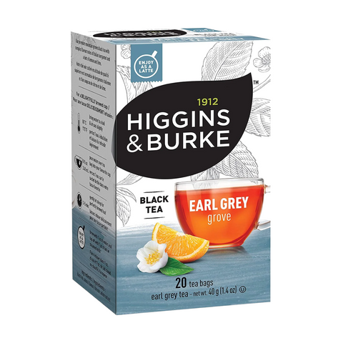 Higgins & Burke Earl Grey Grove Filterbag Tea 20 Count
