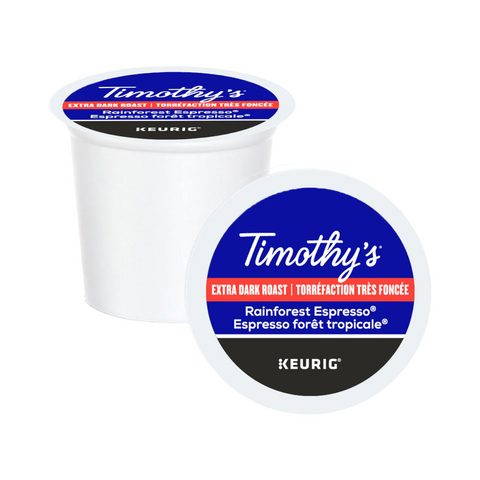 Timothy's Rainforest Espresso XB Single Serve Coffee K-Cup® 24 Pods