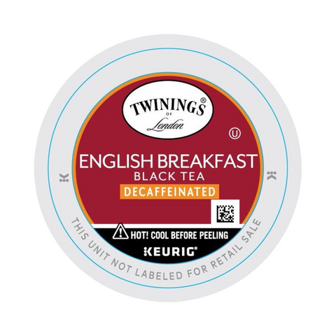 Twinings English Breakfast Decaf Tea Single Serve K-Cup® 24 Pods