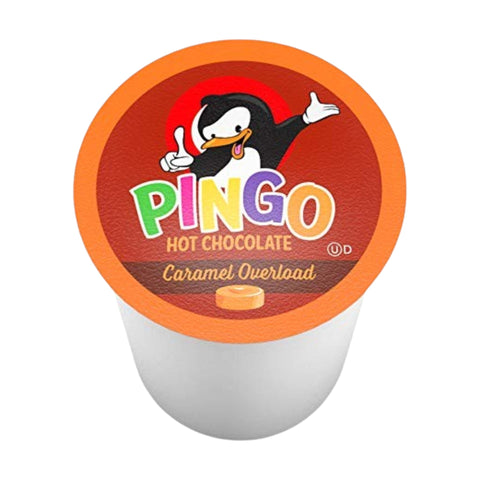 Pingo Caramel Overload Hot Chocolate Single Serve K-Cup® Pods, Box of 40