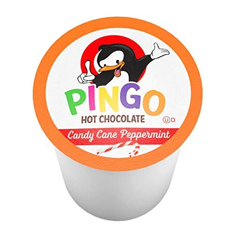 Pingo Candy Cane Peppermint Hot Chocolate Single Serve  K-Cup® Pods, Box of 40