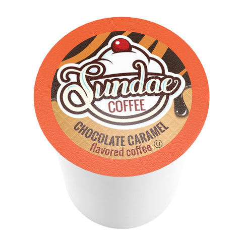Sundae Ice Cream Chocolate Caramel Single Serve Coffee K-Cup® Coffee, Box of 48 Pods