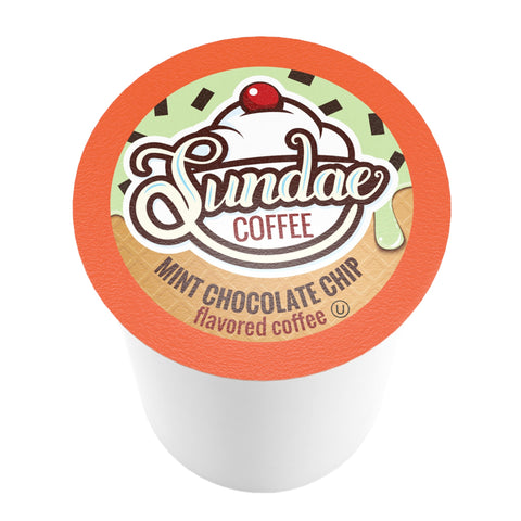 Sundae Ice Cream Mint Chocolate Chip Single Serve Coffee K-Cup® Coffee, Box of 48 Pods