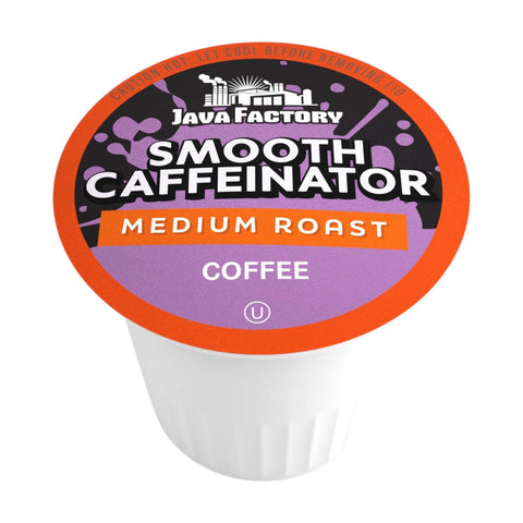 Java Factory Smooth Caffeinator Single Surve K-Cup® Coffee Pods, Box of 40