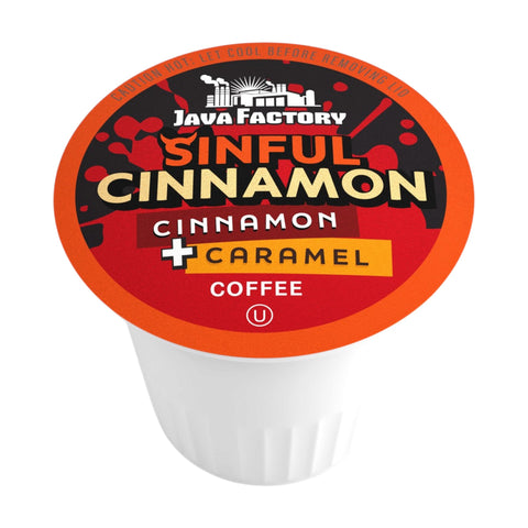 Java Factory Sinful Cinnamon Single Surve K-Cup® Coffee Pods, Box of 40