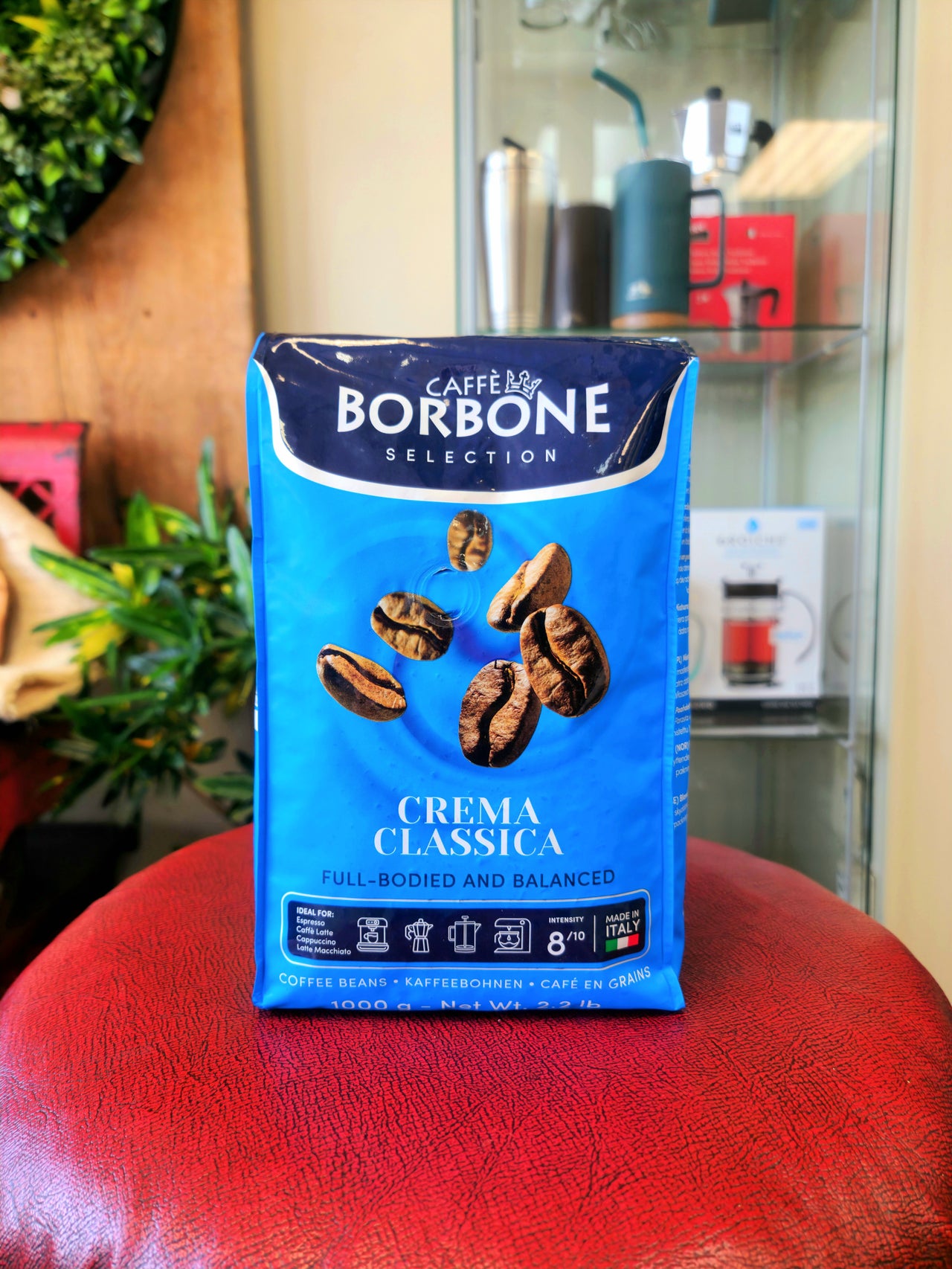 Caffè Borbone Crema Classica Whole Bean Coffee, 1kg. Bean Here Bean