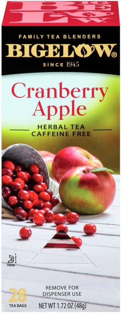 Bigelow Cranberry Apple Herbal Tea, 28/Box,