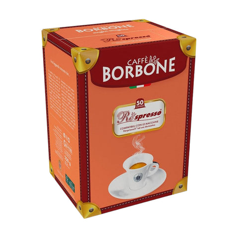 Caffe Borbone Respresso Espresso Miscela Blu Blend, 50 Nespresso® Compatible Capsules -Original LIne
