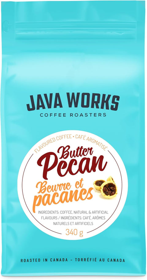 Java Works Butter Pecan Whole Beans 340 g