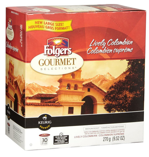 Folgers Gourmet Lively Colombian Single Serve K-Cup® Coffee Pods
