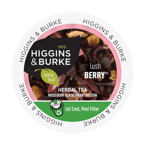 Higgins & Burke Lush Berry Loose Leaf Single Serve Tea 24 pods