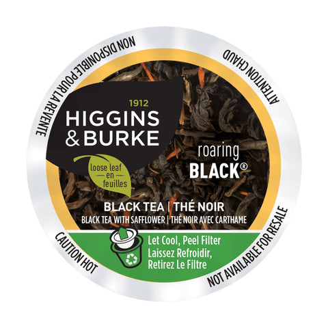 Higgins & Burke Roaring Black Loose Leaf Single Serve Tea 24 pods