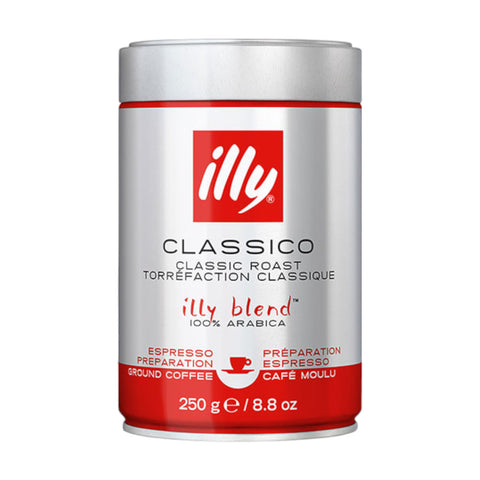 illy Ground Espresso Classico Coffee Medium Roast, 250 g