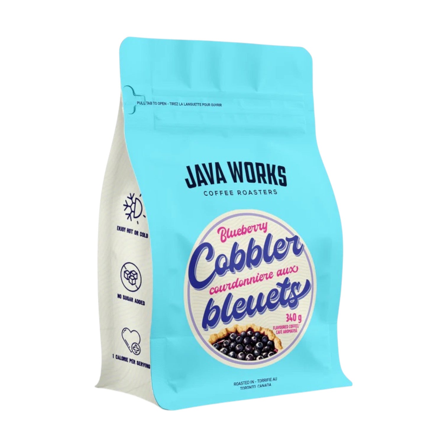Java Works Blueberry Cobbler Flavoured Whole Bean Coffee, 340g – Bean ...