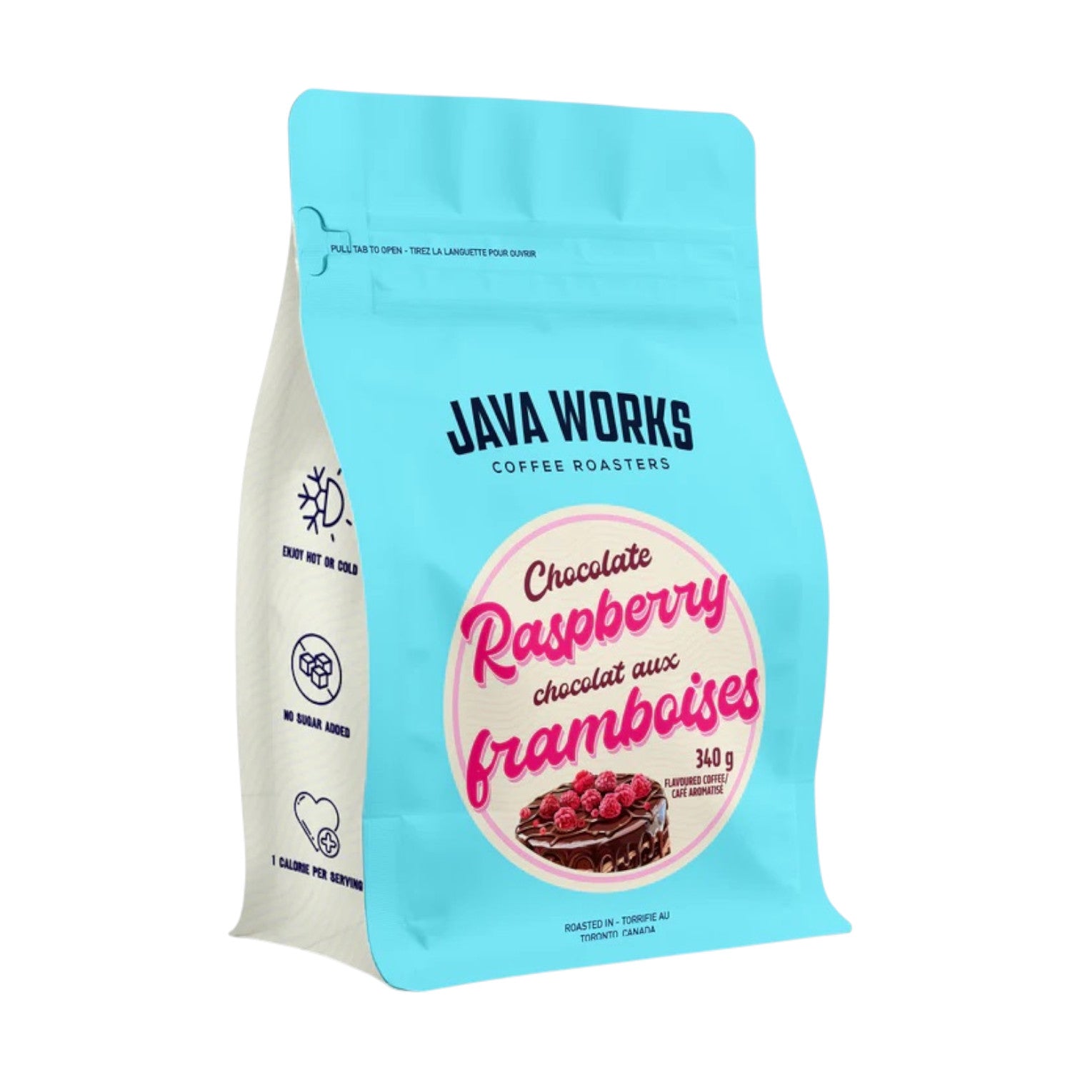Java Works Chocolate Raspberry Flavoured Whole Beans Coffee, 340 g ...