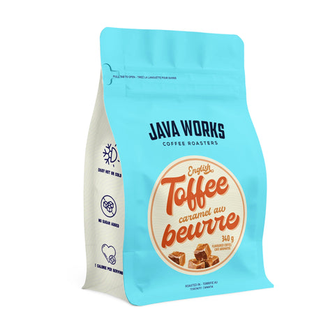 Java Works English Toffee Flavoured Whole Beans Coffee, 340 g