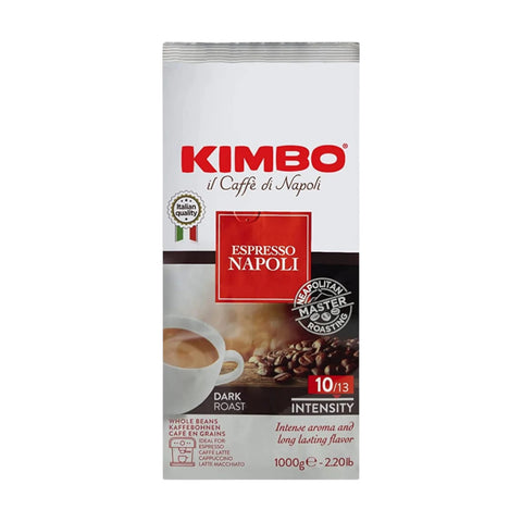 Kimbo Napoli Whole Bean Coffee, 1kg.